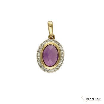 Zawieszka DIAMENT złoto, ametyst i diamenty 60027177 HSI.jpg